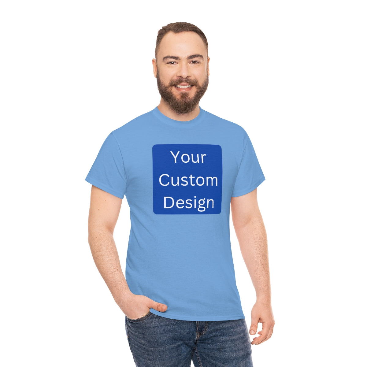 Unisex Heavy Cotton Tee (Front and Back Design)