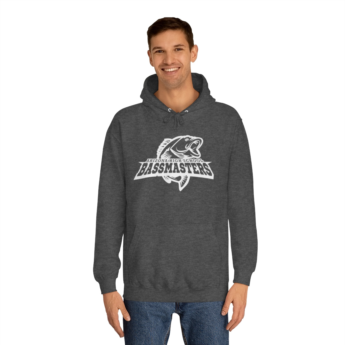 Junior Bassmasters High School Adult Hoodie - White Logo
