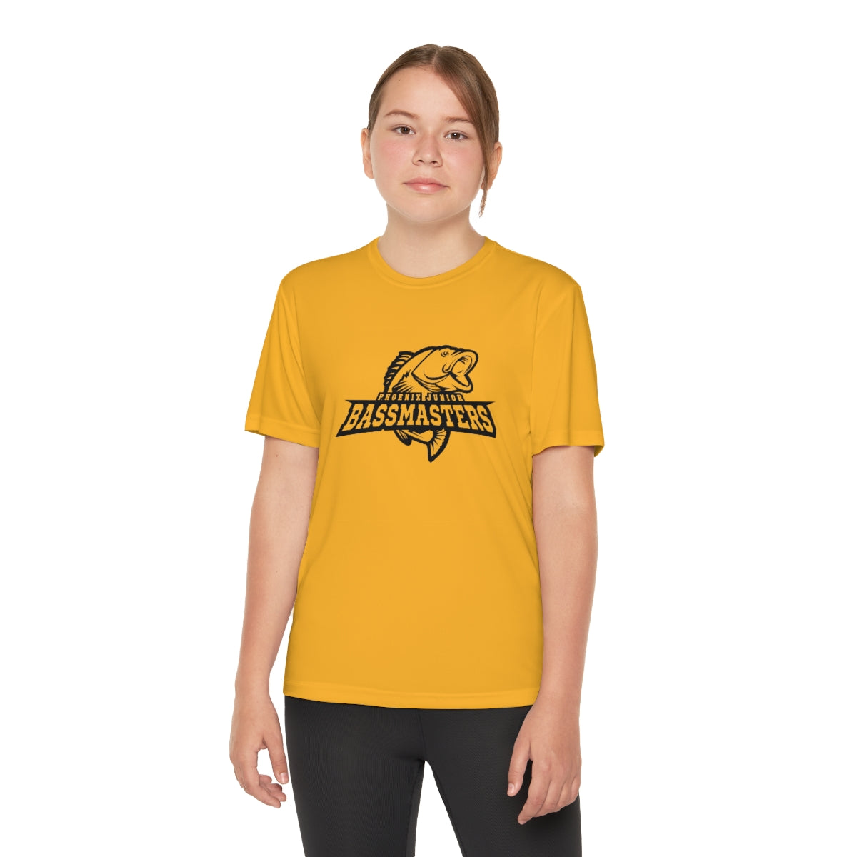 Junior Bassmasters Youth Dry Fit Tee - Black Logo