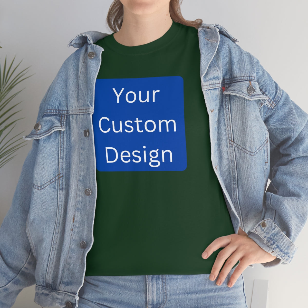 Unisex Heavy Cotton Tee (Front and Back Design)