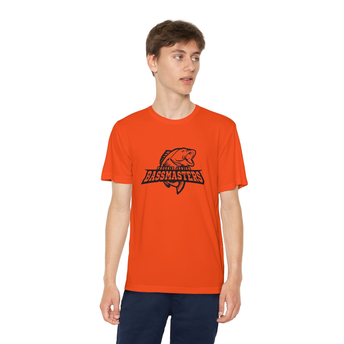 Junior Bassmasters Youth Dry Fit Tee - Black Logo
