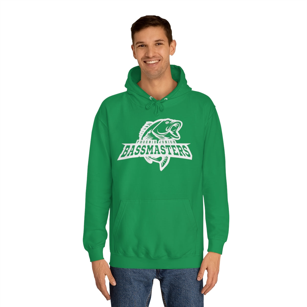 Junior Bassmasters Adult Hoodie - White Logo