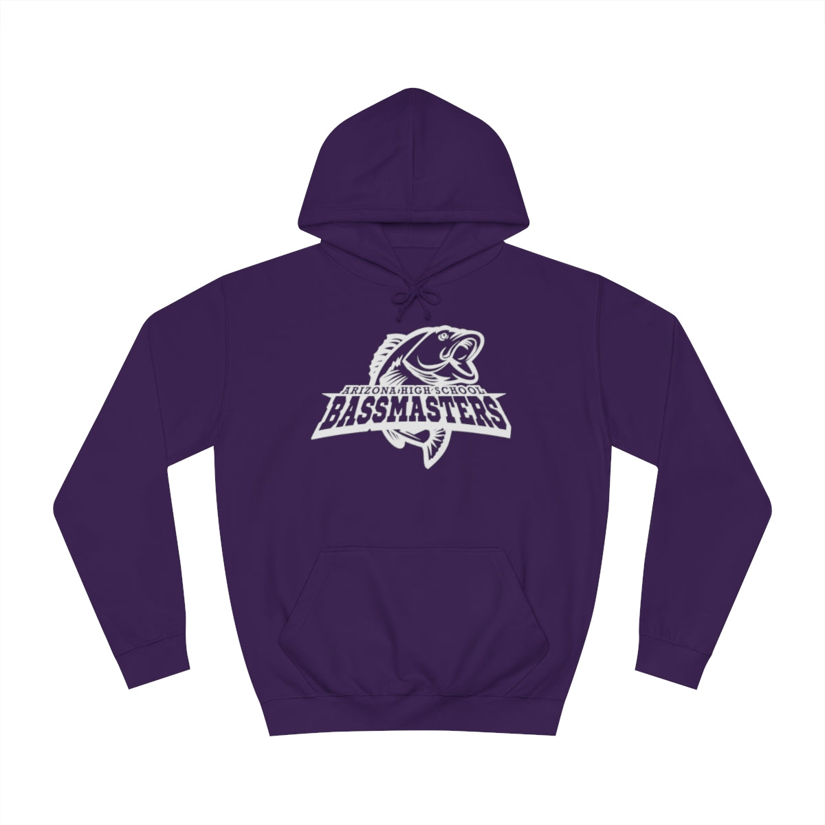 Junior Bassmasters High School Adult Hoodie - White Logo