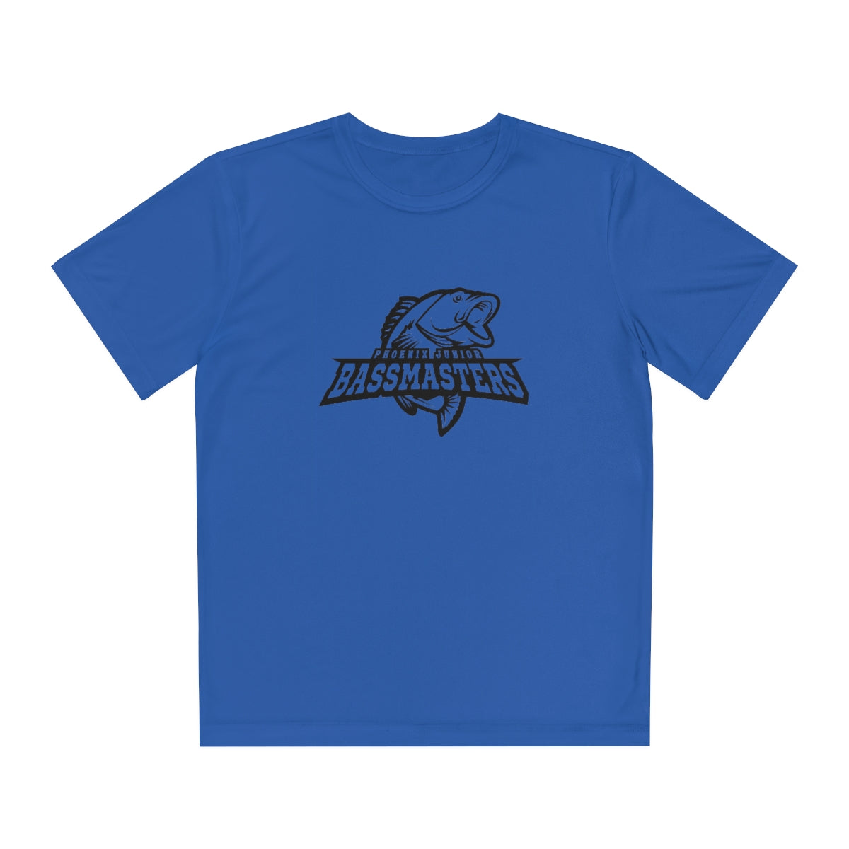 Junior Bassmasters Youth Dry Fit Tee - Black Logo