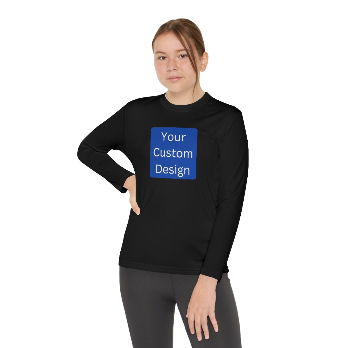 Youth Long Sleeve Competitor Tee (Front Design Only)