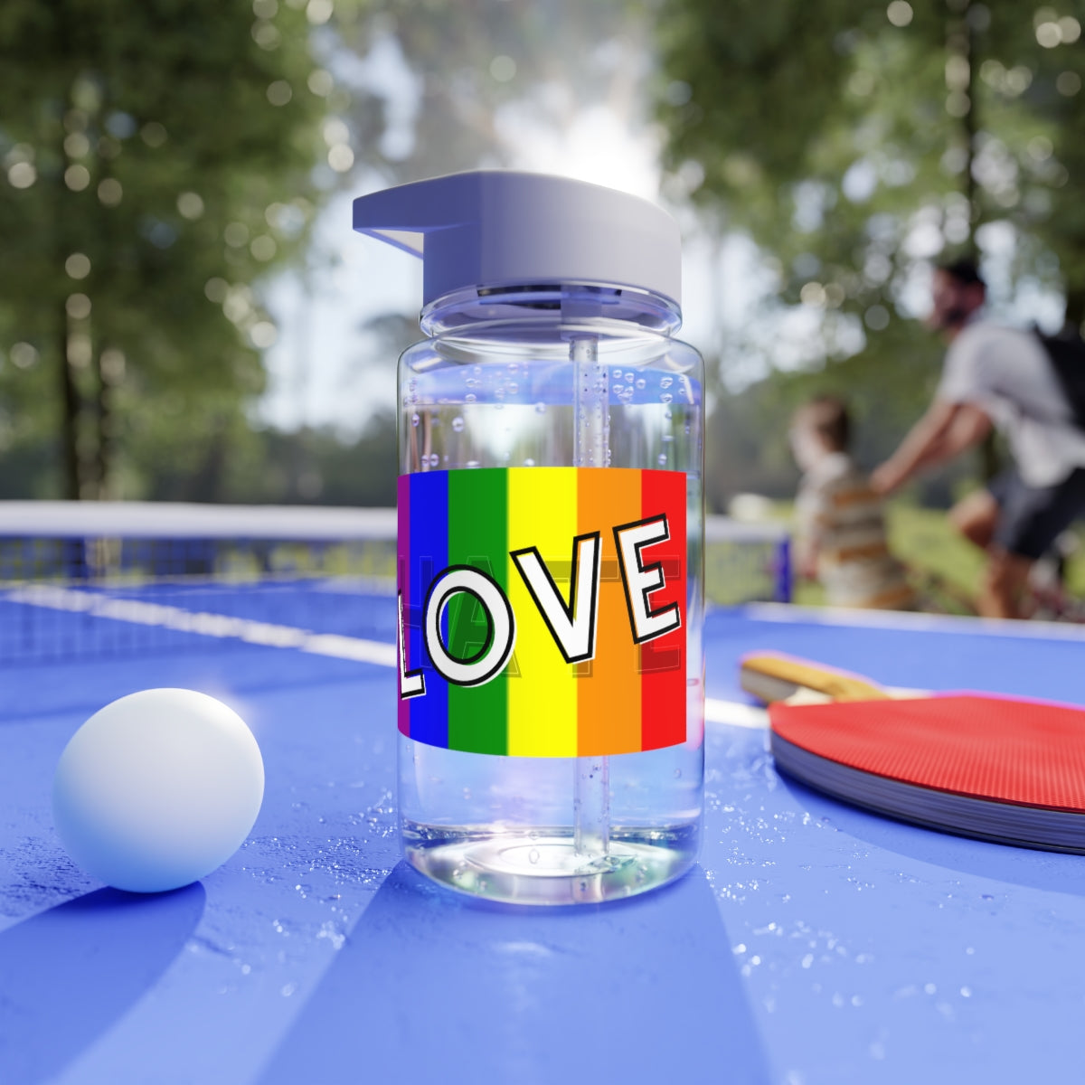 Love over Hate Water Bottle