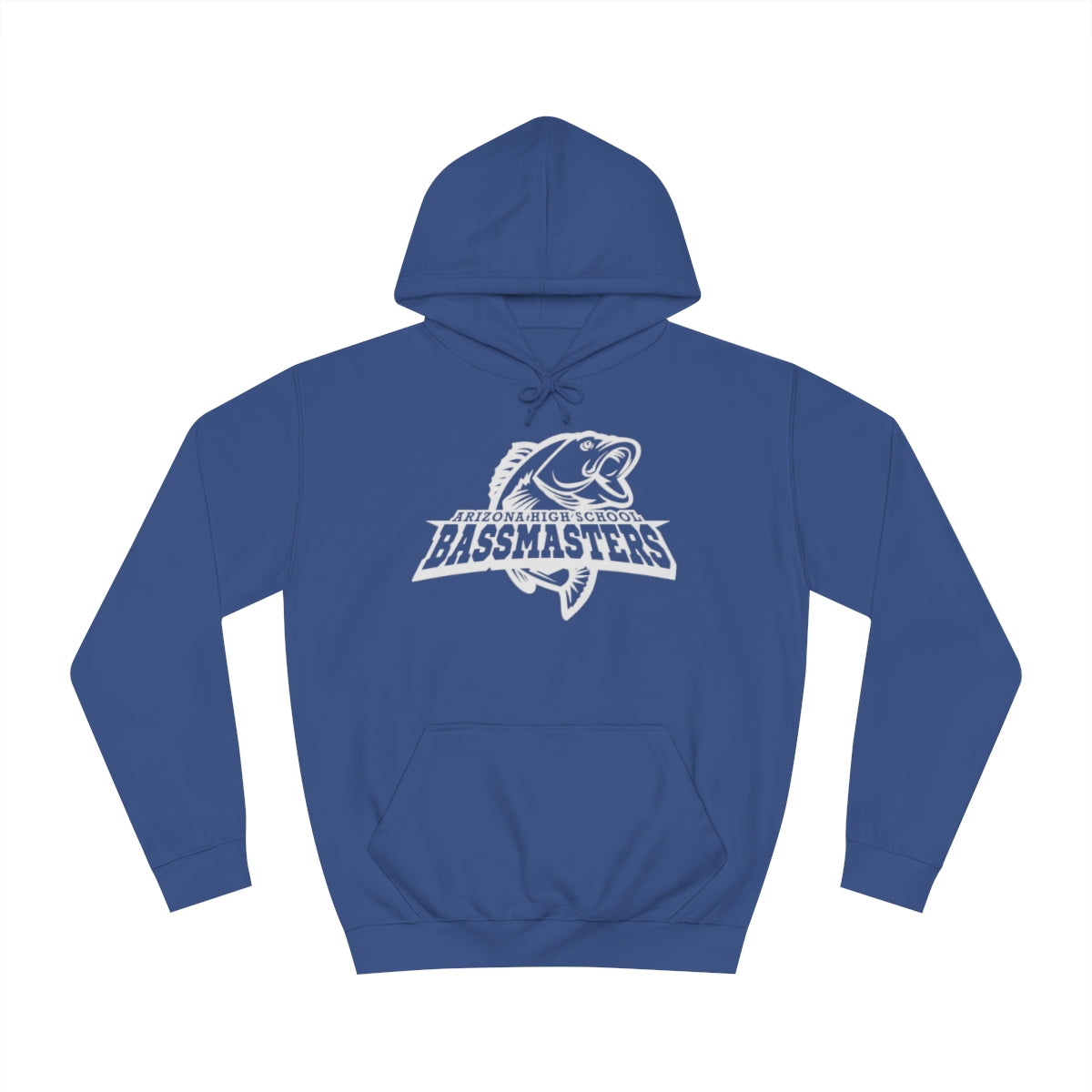 Junior Bassmasters High School Adult Hoodie - White Logo