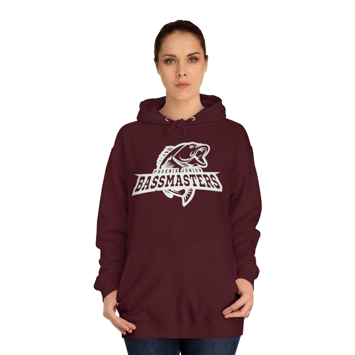 Junior Bassmasters Adult Hoodie - White Logo