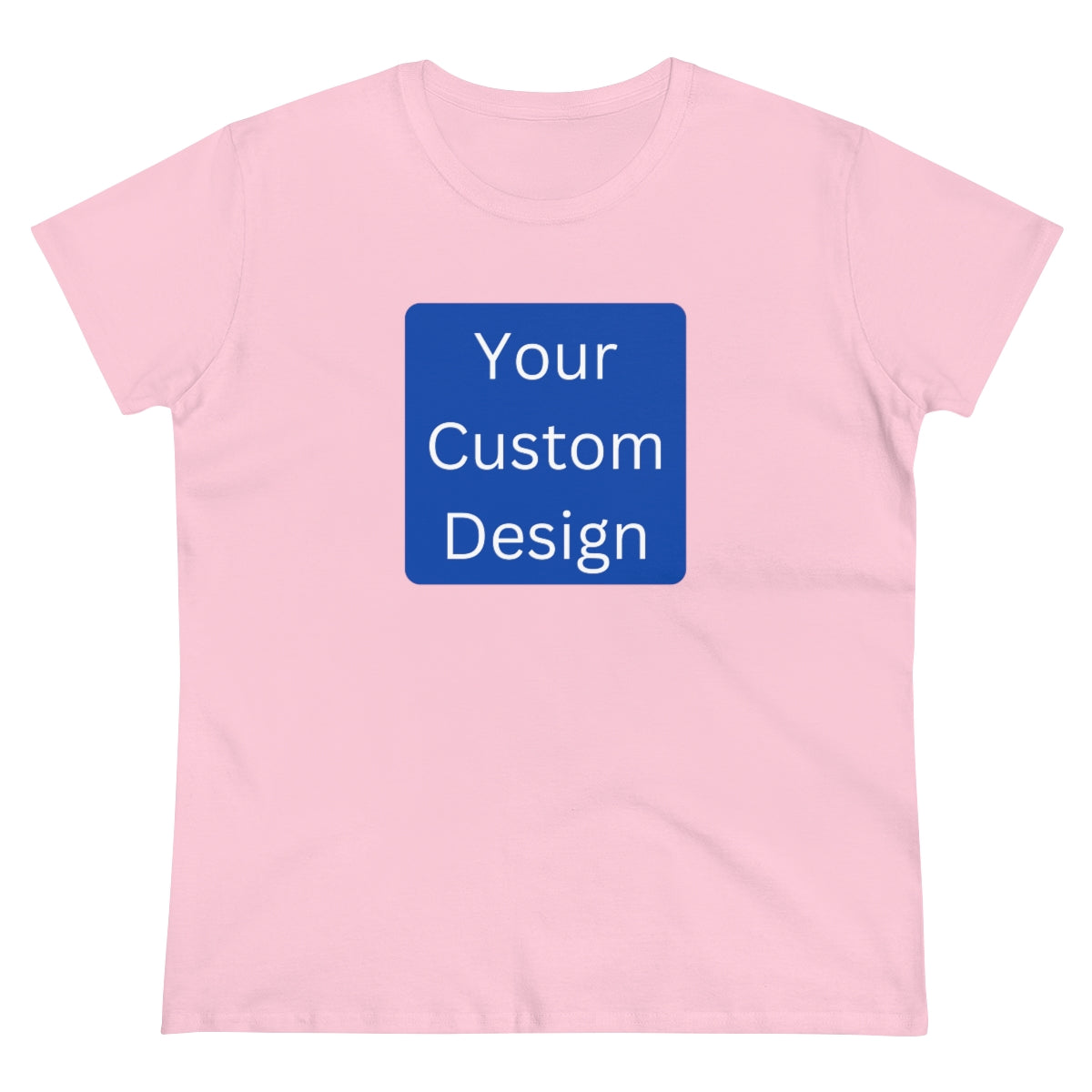 Women's Midweight Cotton Tee (Front Design Only)