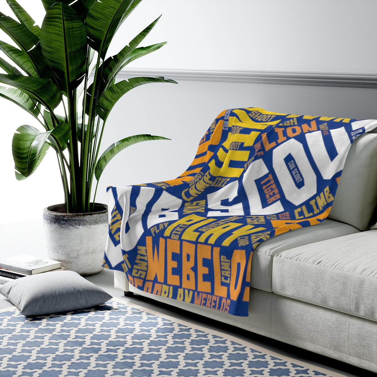 Cub Scout Velveteen Minky Blanket