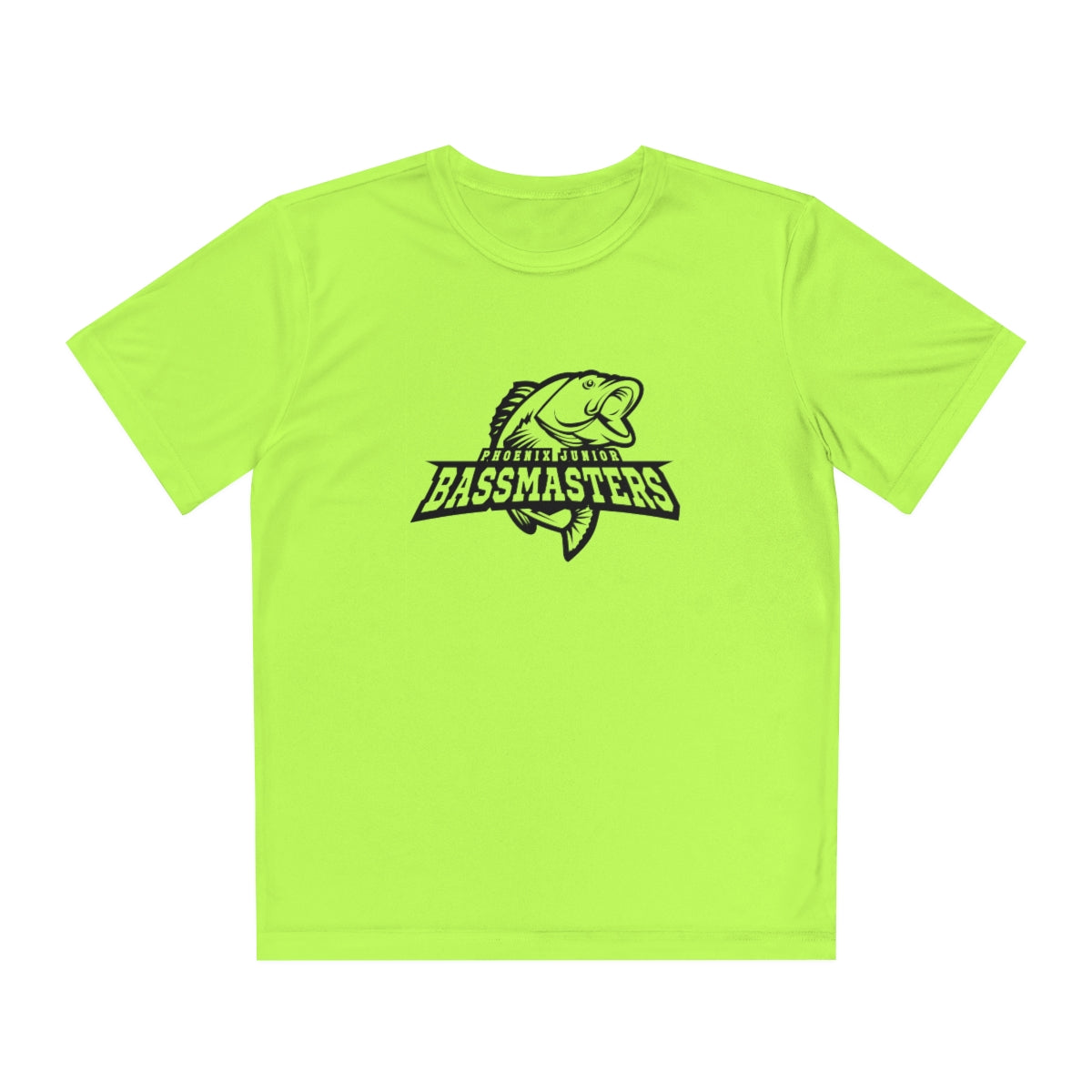 Junior Bassmasters Youth Dry Fit Tee - Black Logo