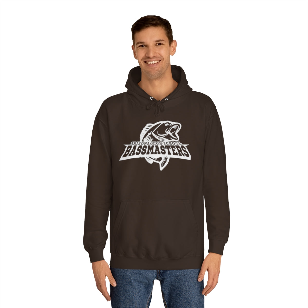 Junior Bassmasters High School Adult Hoodie - White Logo