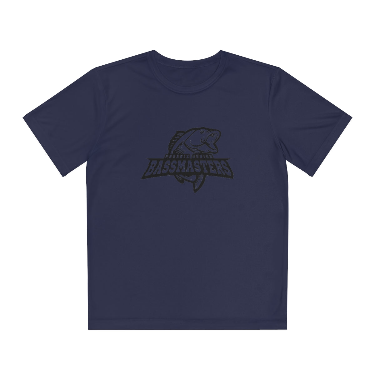 Junior Bassmasters Youth Dry Fit Tee - Black Logo