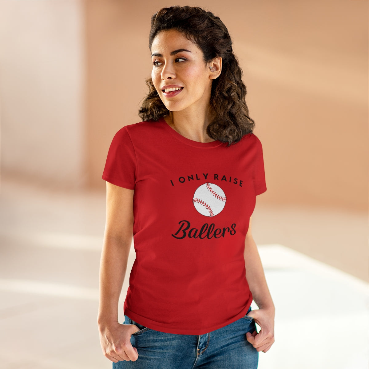 I only Raise (Base)Ballers - Ladies Tee
