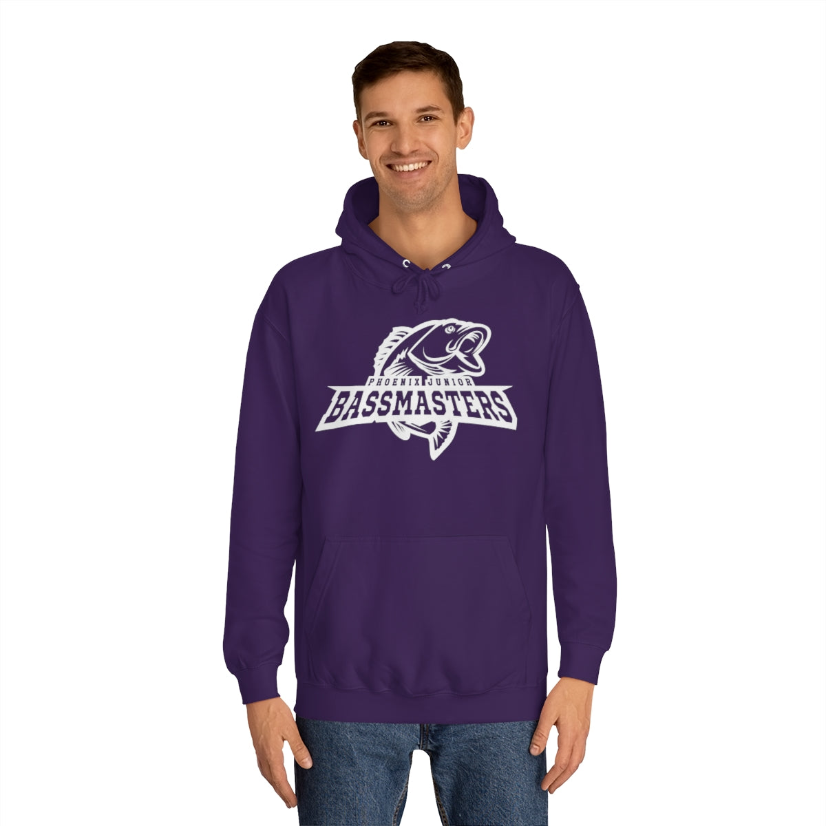 Junior Bassmasters Adult Hoodie - White Logo