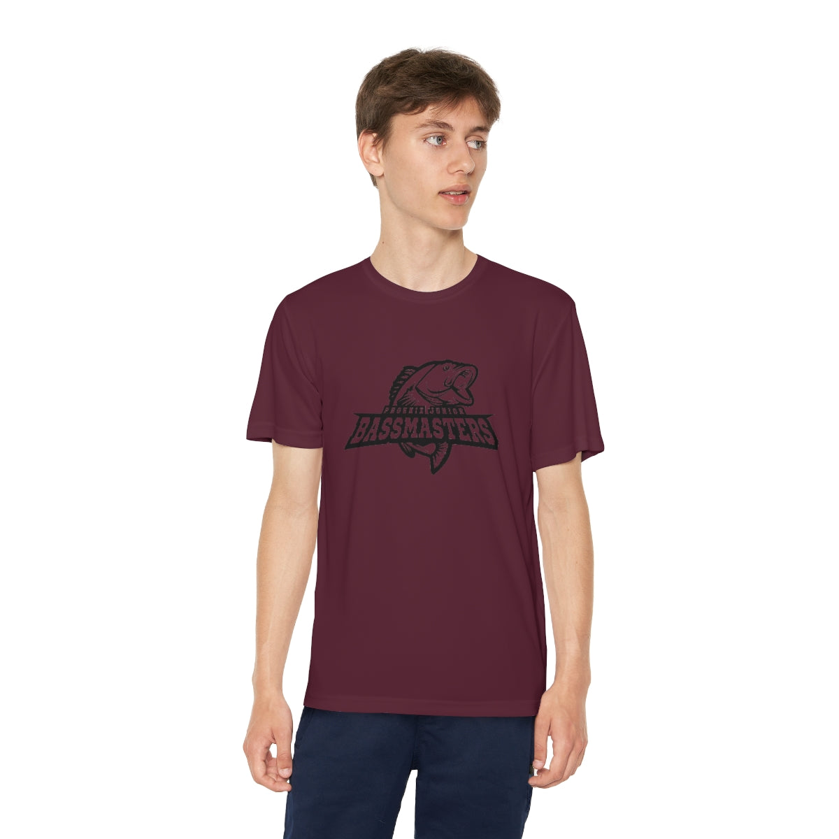 Junior Bassmasters Youth Dry Fit Tee - Black Logo