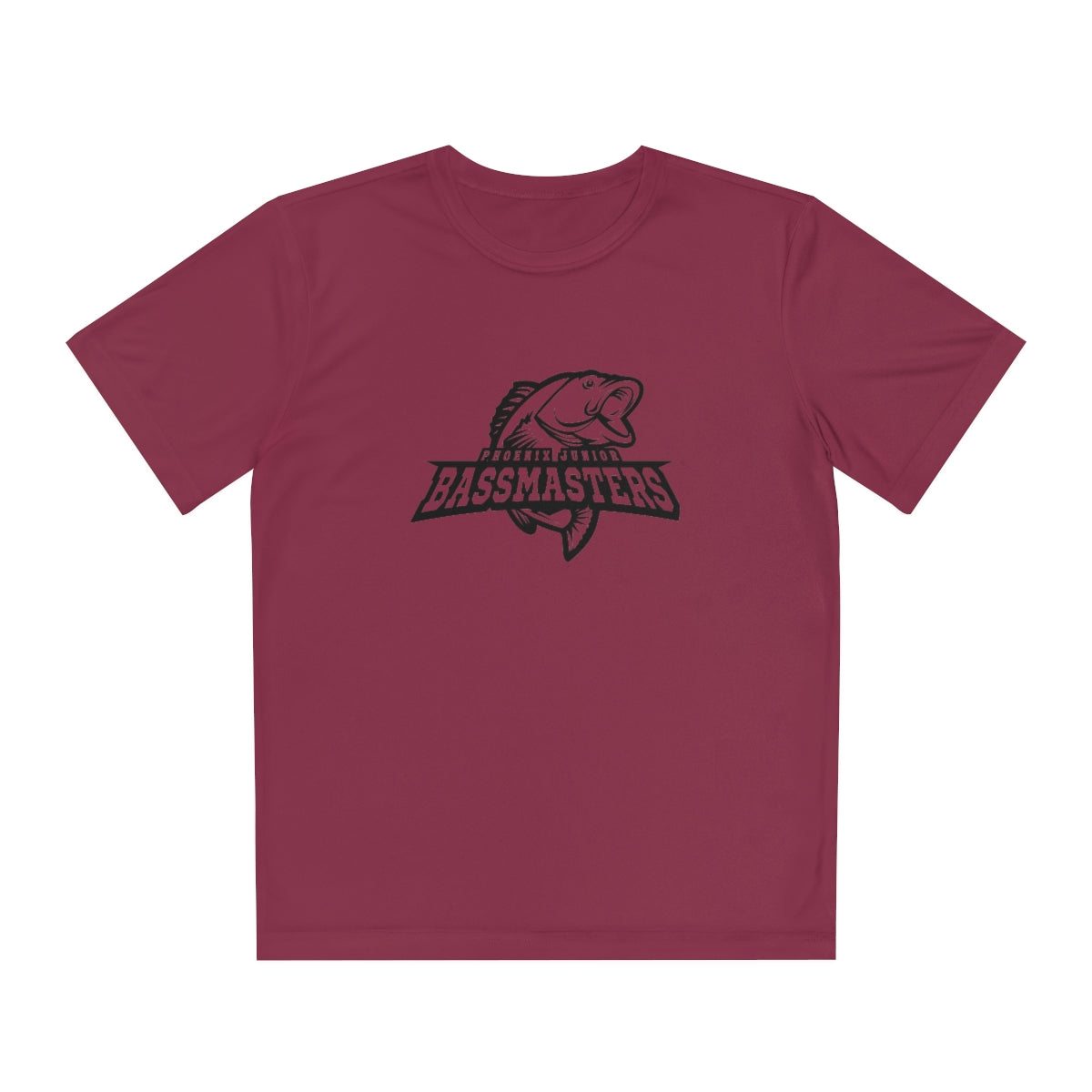 Junior Bassmasters Youth Dry Fit Tee - Black Logo