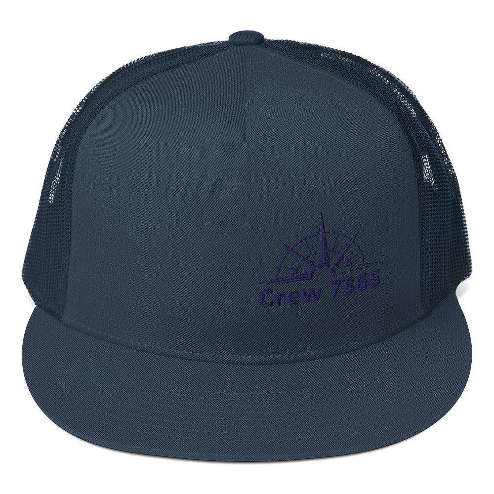 Crew 7365 - Trucker Cap (NAVY Logo)