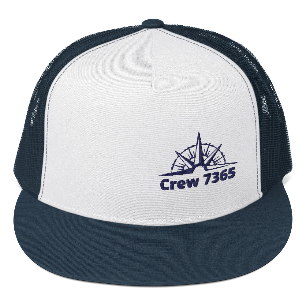 Crew 7365 - Trucker Cap (NAVY Logo)