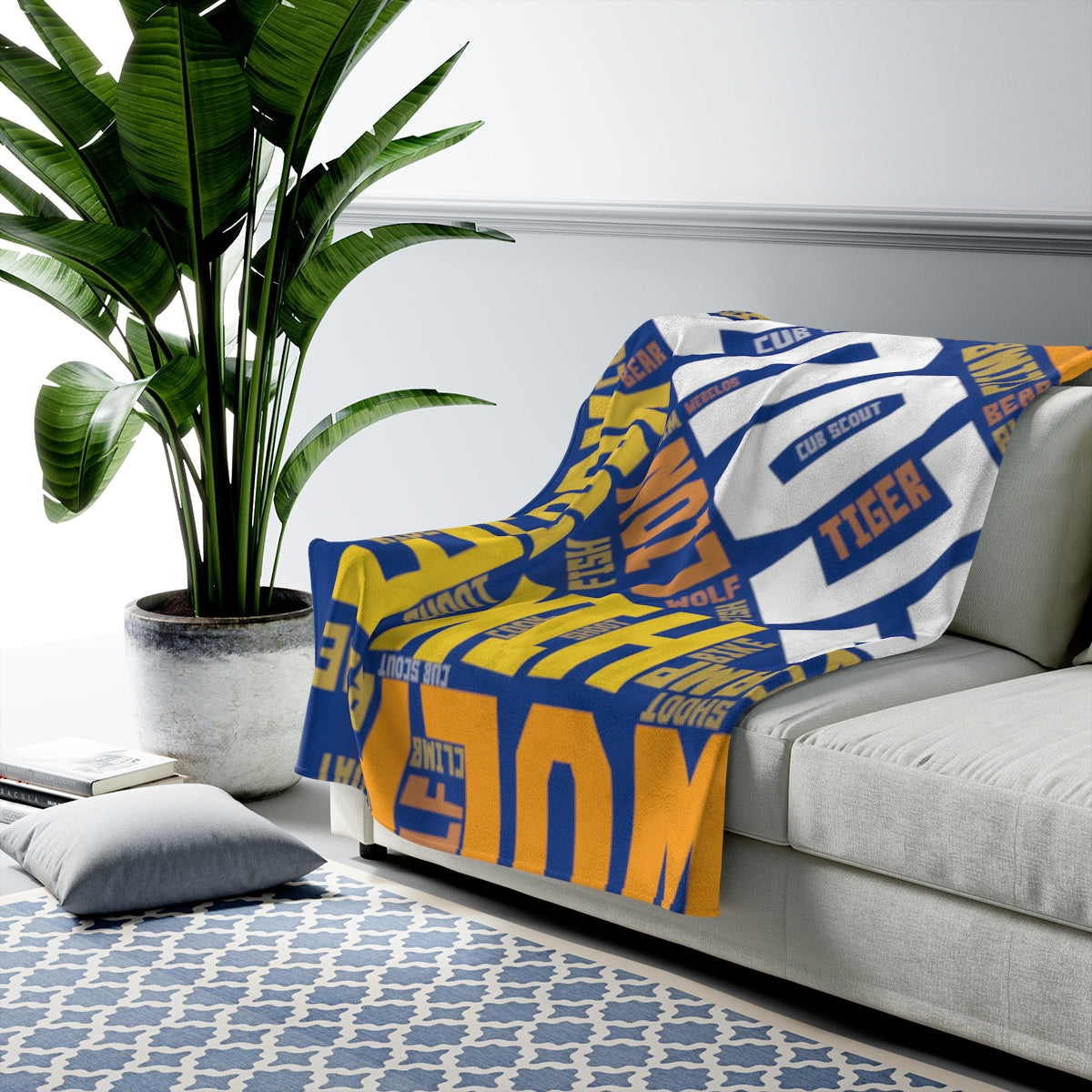 Cub Scout Velveteen Minky Blanket