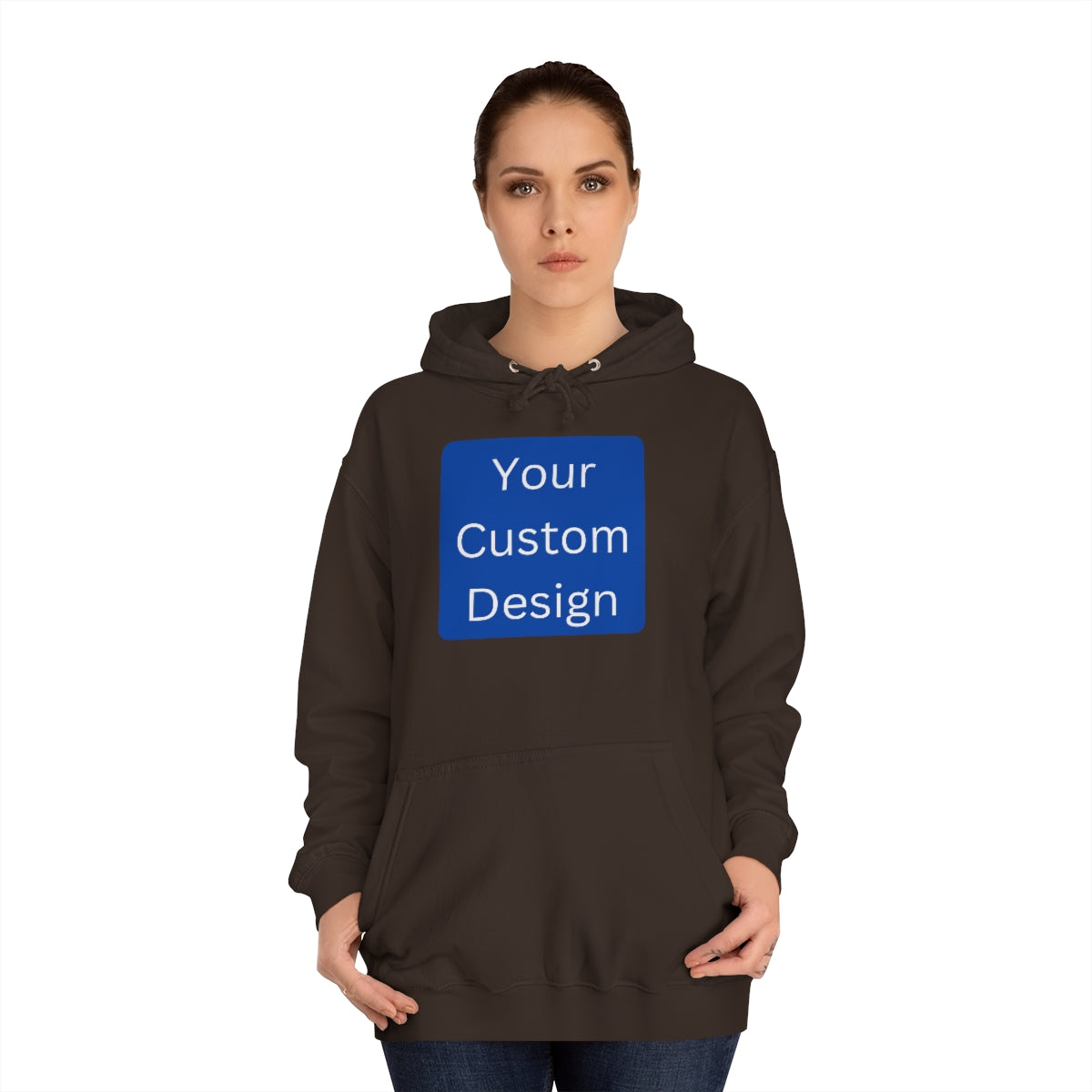 Unisex College Hoodie Customization Front Design Only