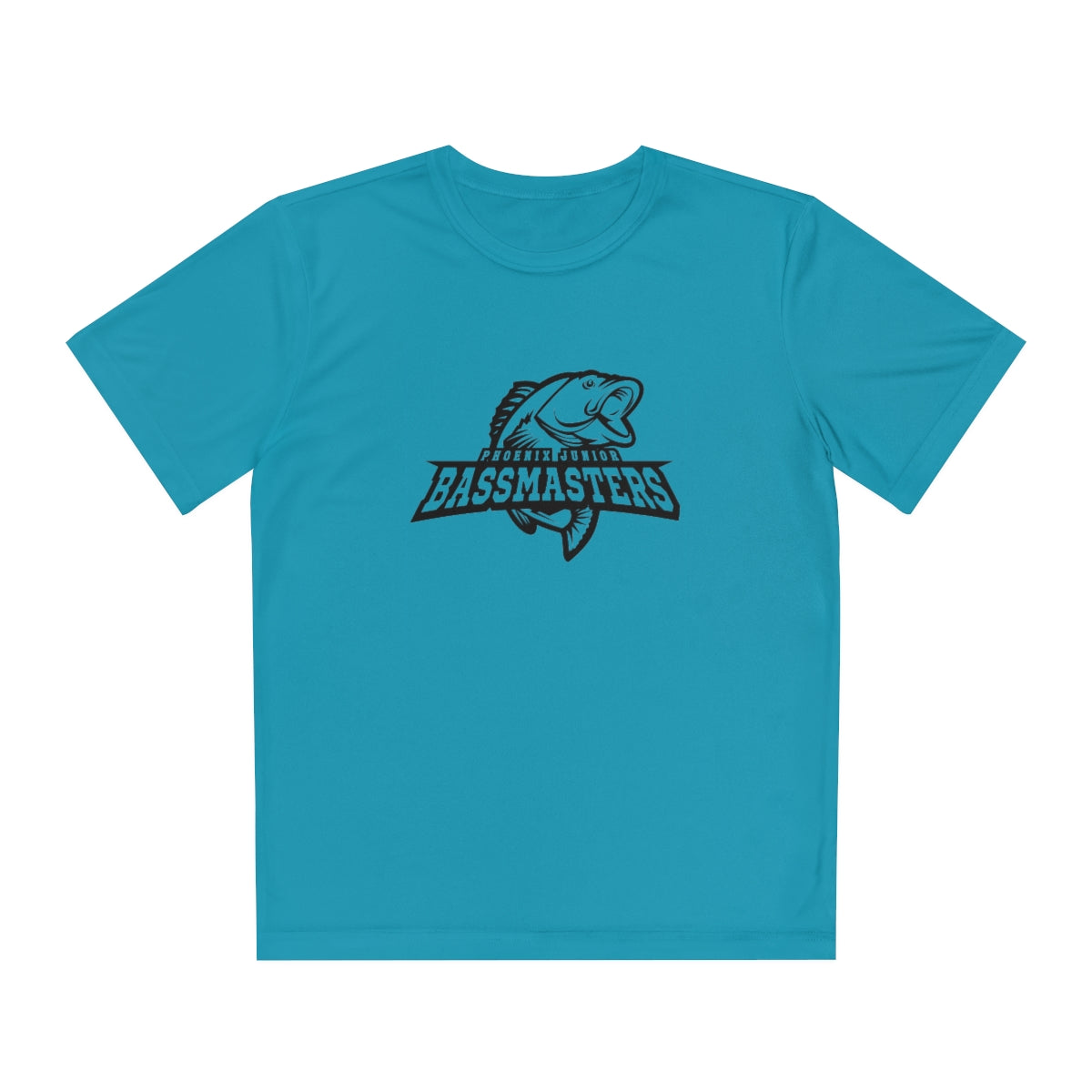 Junior Bassmasters Youth Dry Fit Tee - Black Logo