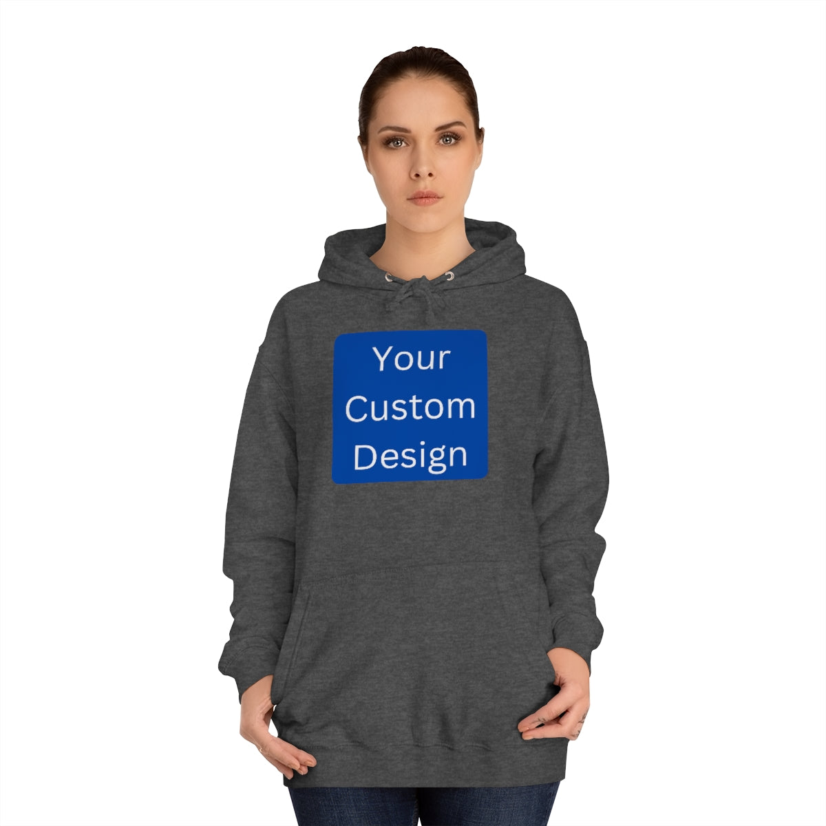 Unisex College Hoodie - Customization (Front & Back Designs)