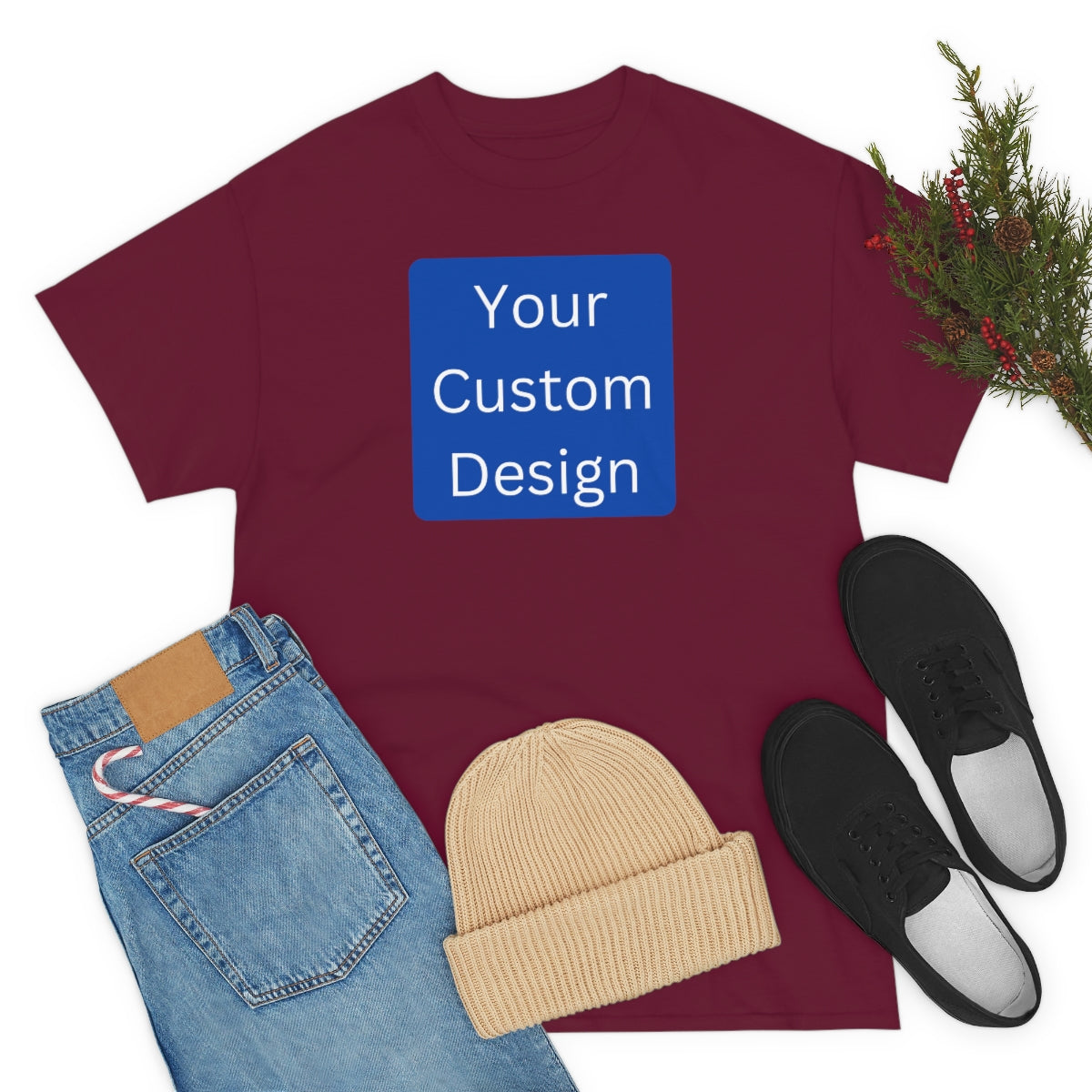 Unisex Heavy Cotton Tee (Front Design Only)