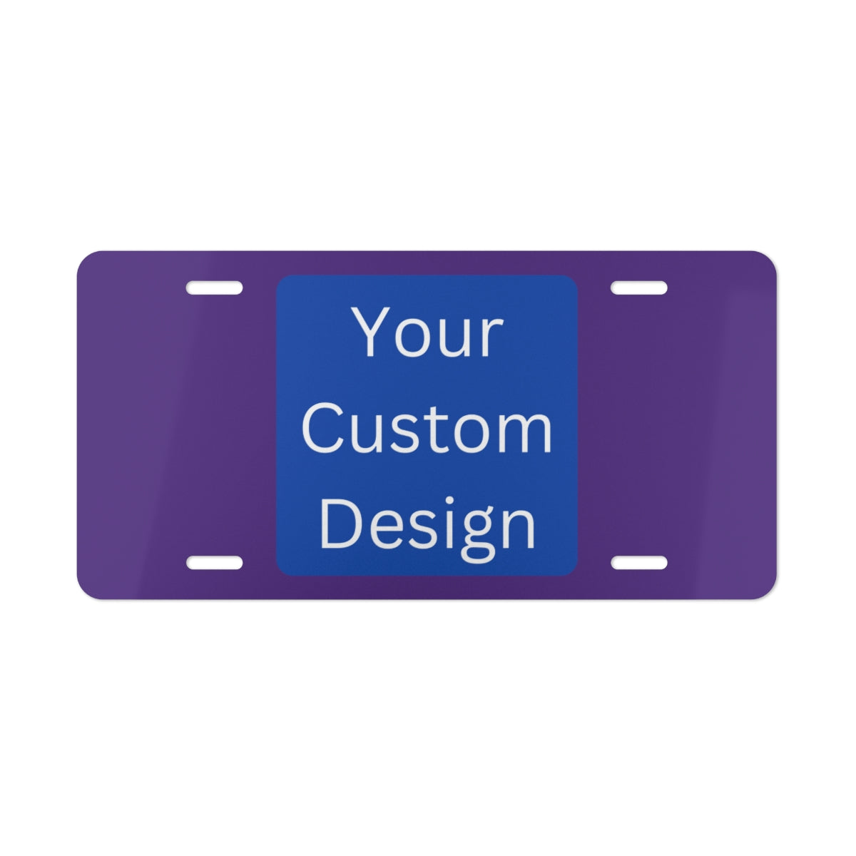 Customizable Vanity Plate