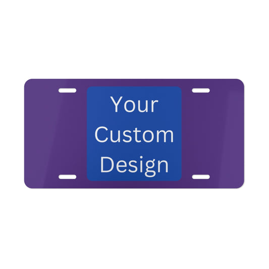 Customizable Vanity Plate