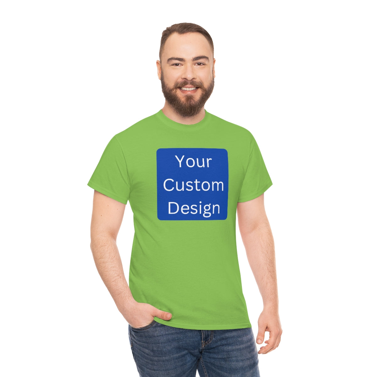 Unisex Heavy Cotton Tee (Front and Back Design)