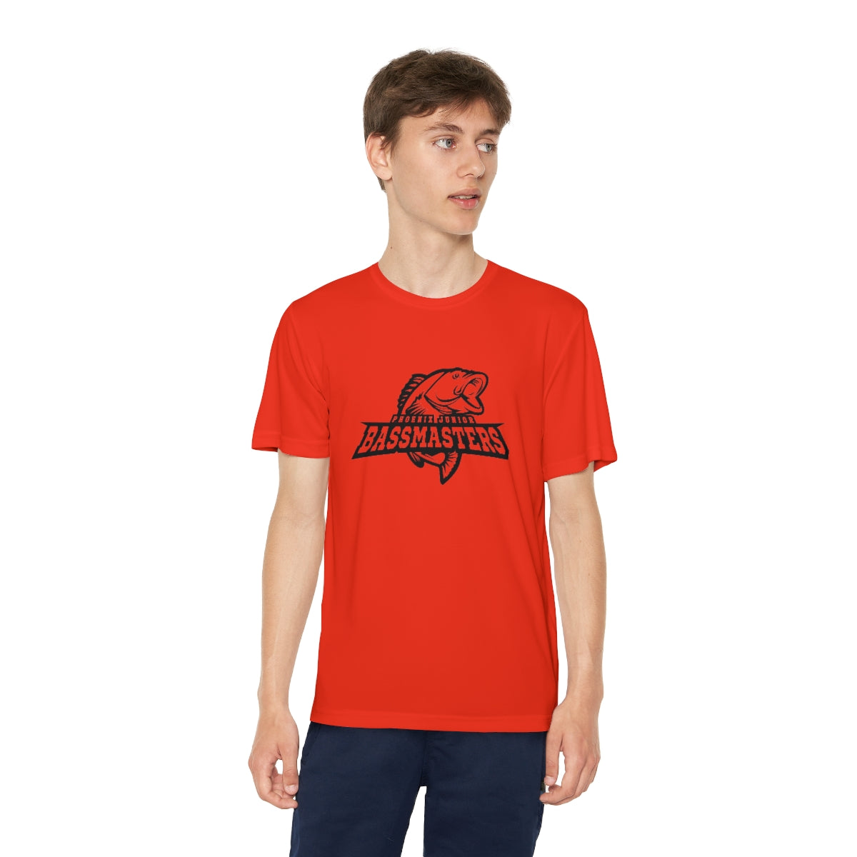 Junior Bassmasters Youth Dry Fit Tee - Black Logo