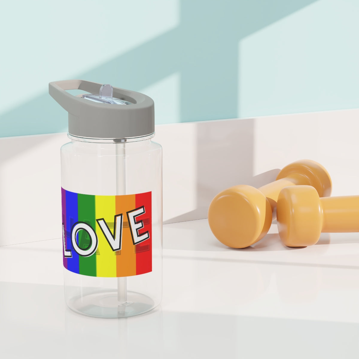 Love over Hate Water Bottle