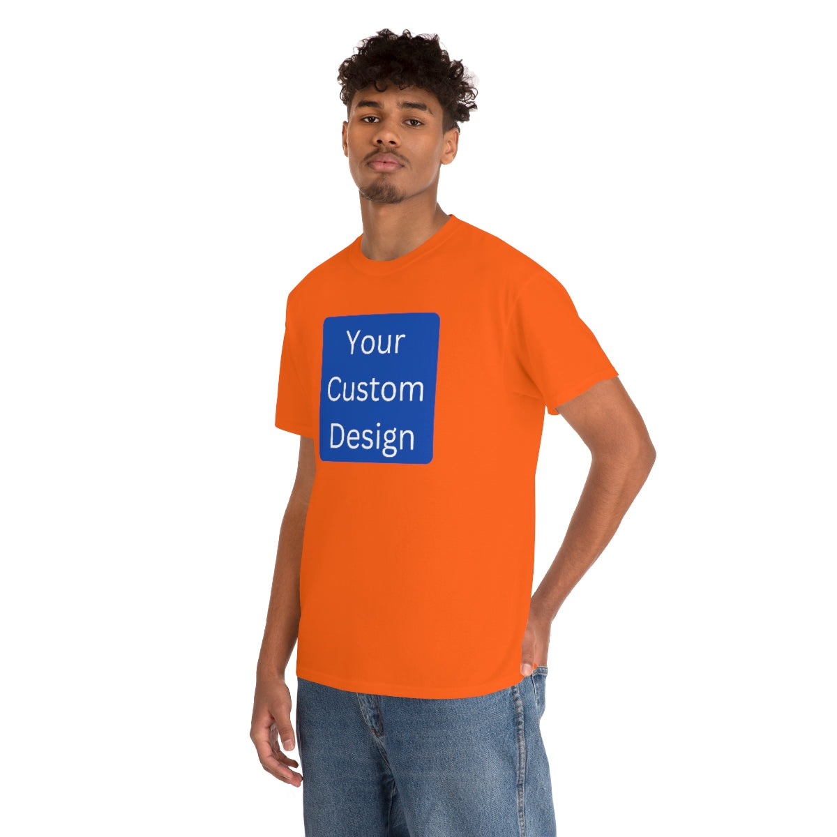 Unisex Heavy Cotton Tee (Front and Back Design)
