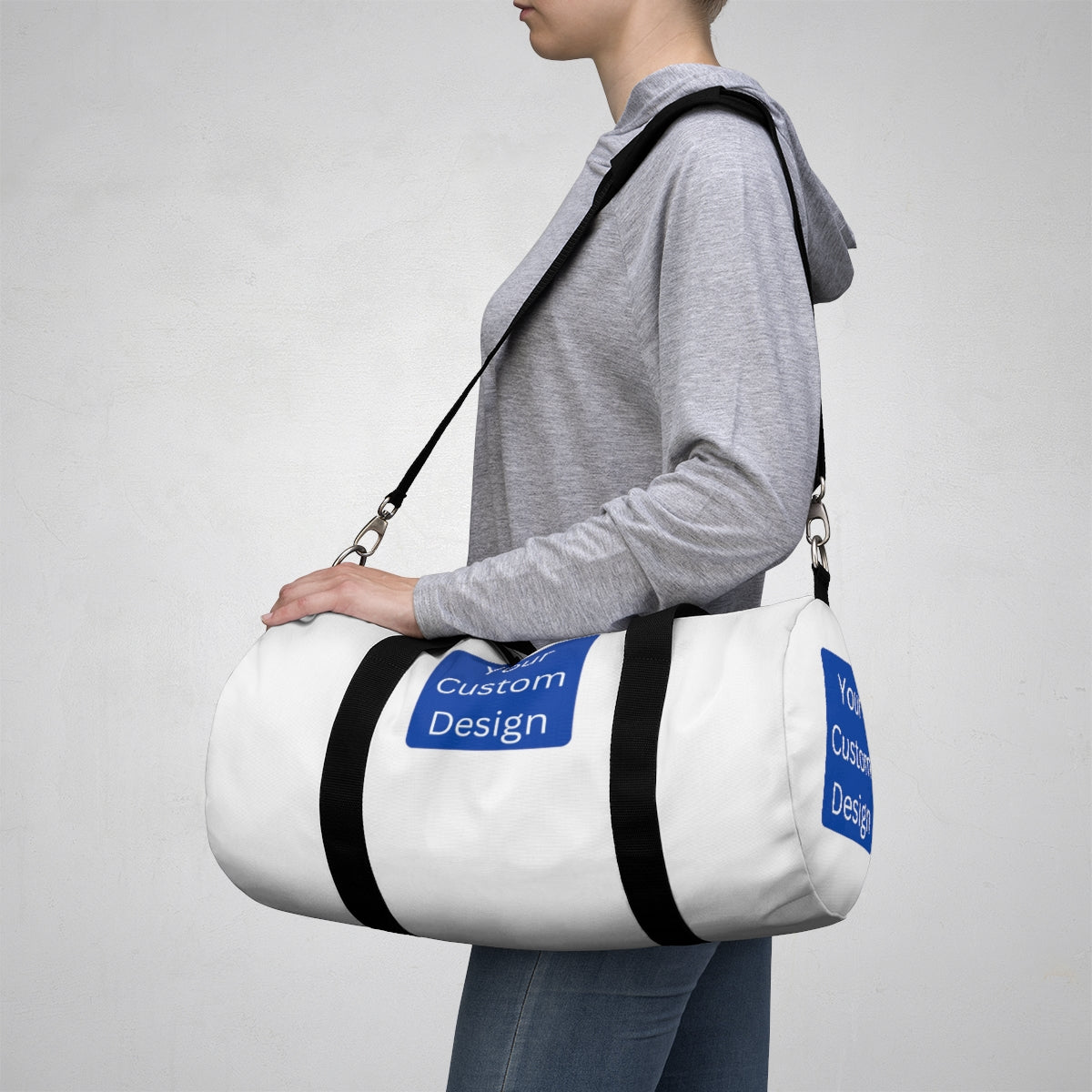 Duffel Bag with All Over Print or Custom Design Placement
