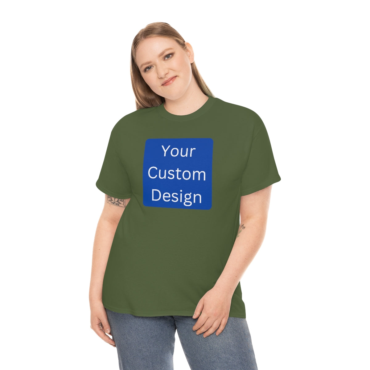 Unisex Heavy Cotton Tee (Front and Back Design)