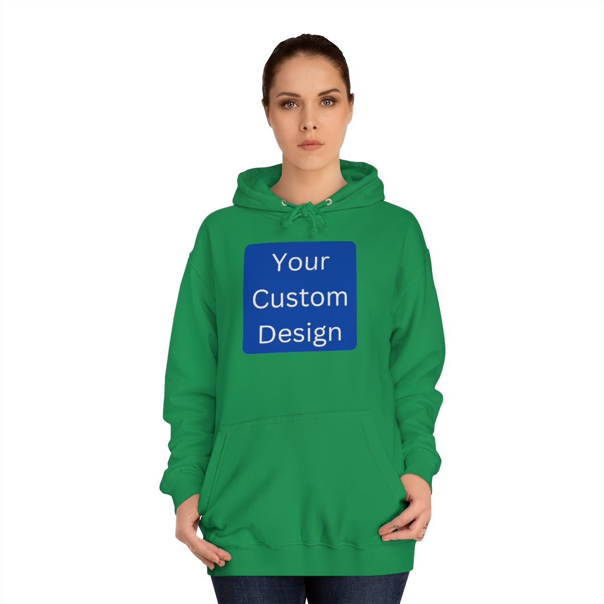 Unisex College Hoodie - Customization (Front & Back Designs)
