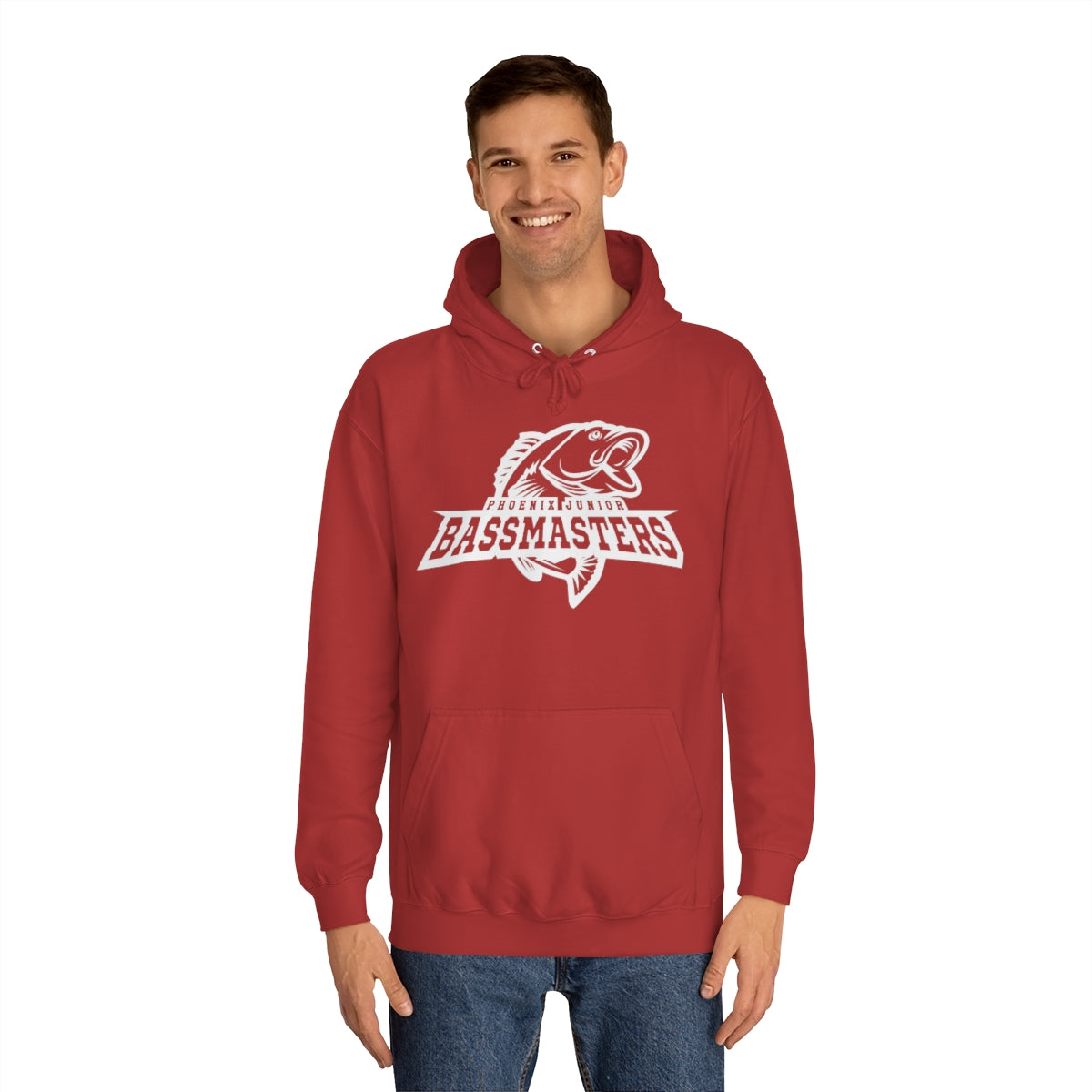 Junior Bassmasters Adult Hoodie - White Logo