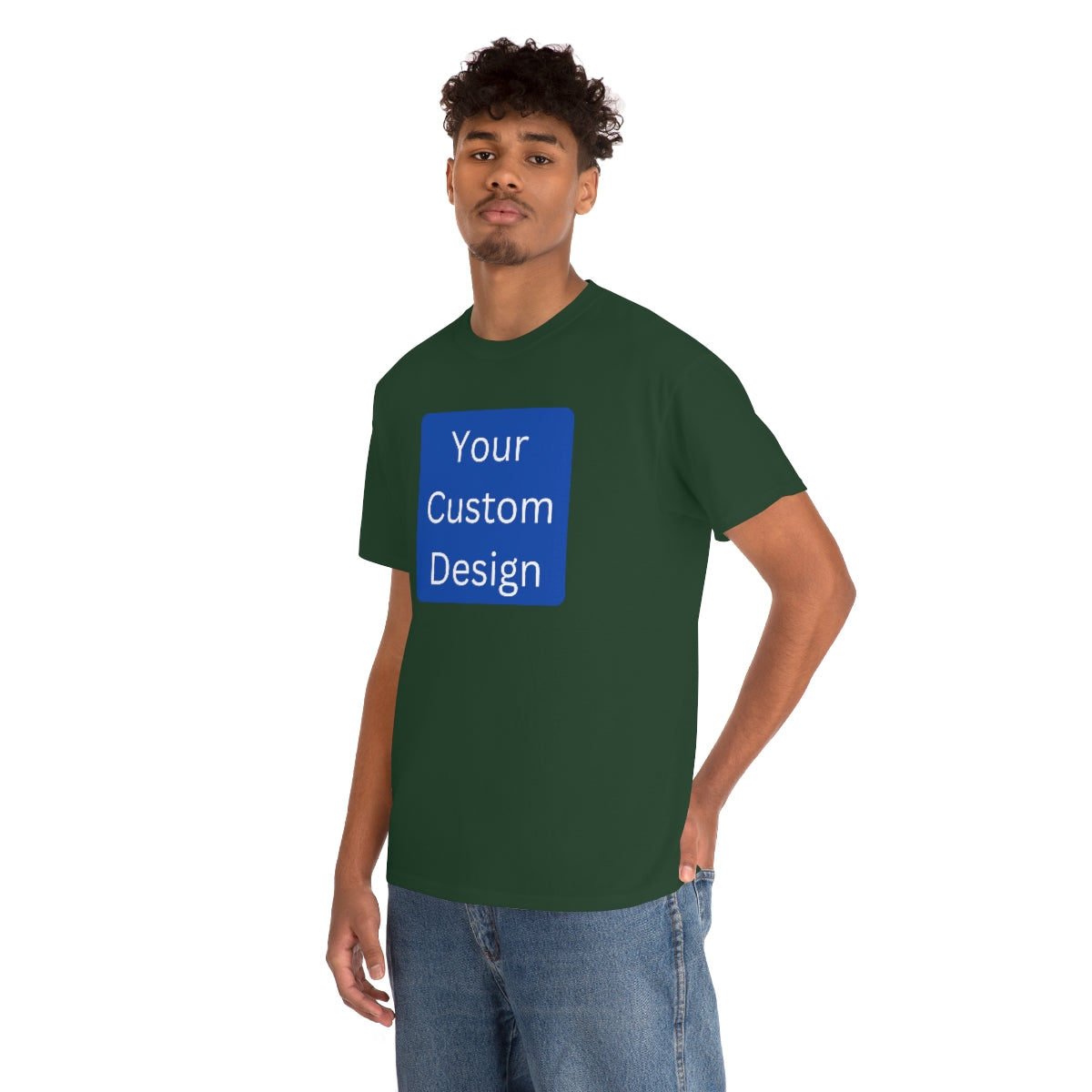 Unisex Heavy Cotton Tee (Front and Back Design)
