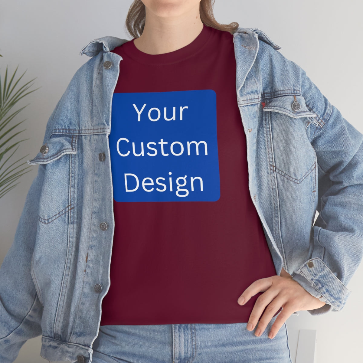 Unisex Heavy Cotton Tee (Front and Back Design)