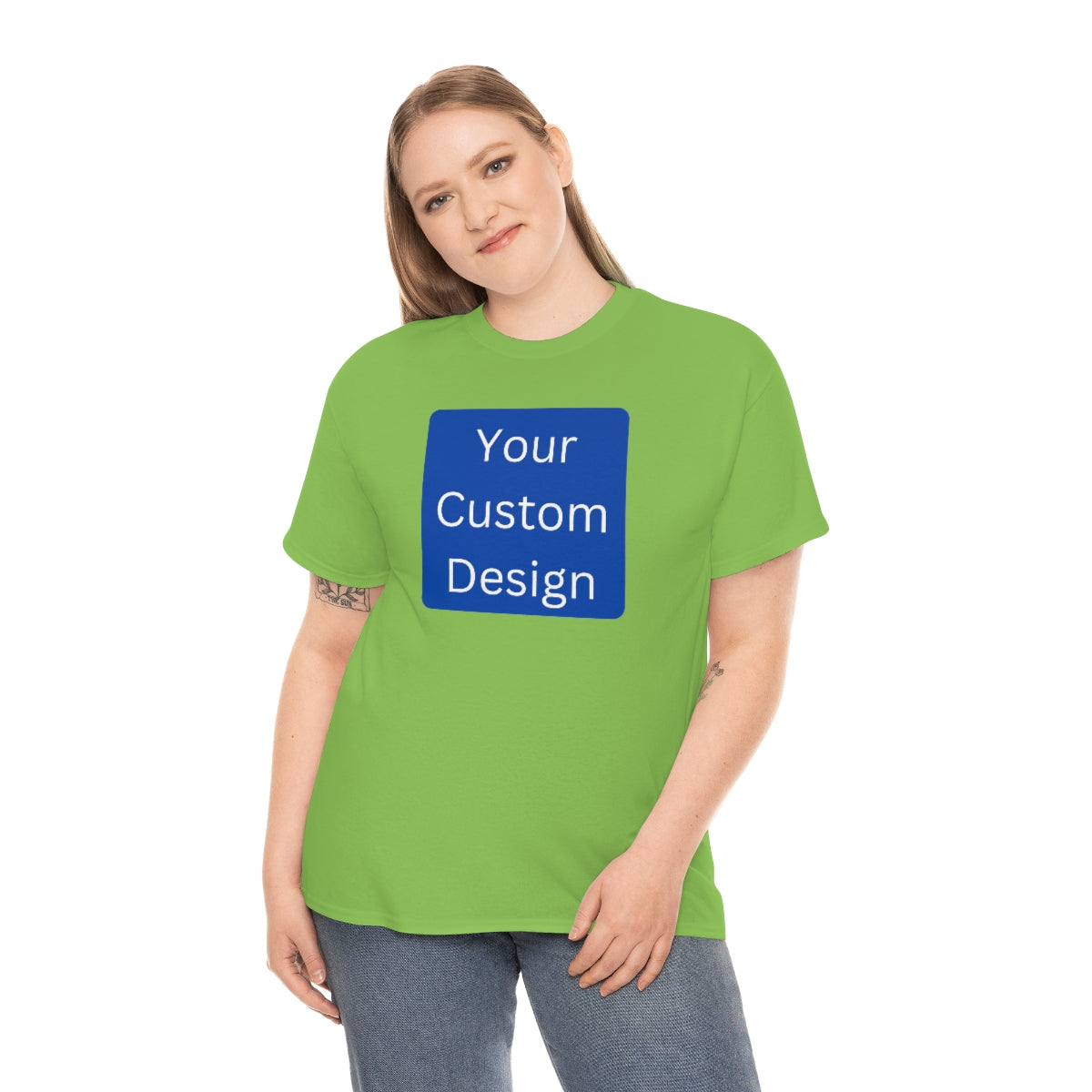 Unisex Heavy Cotton Tee (Front and Back Design)