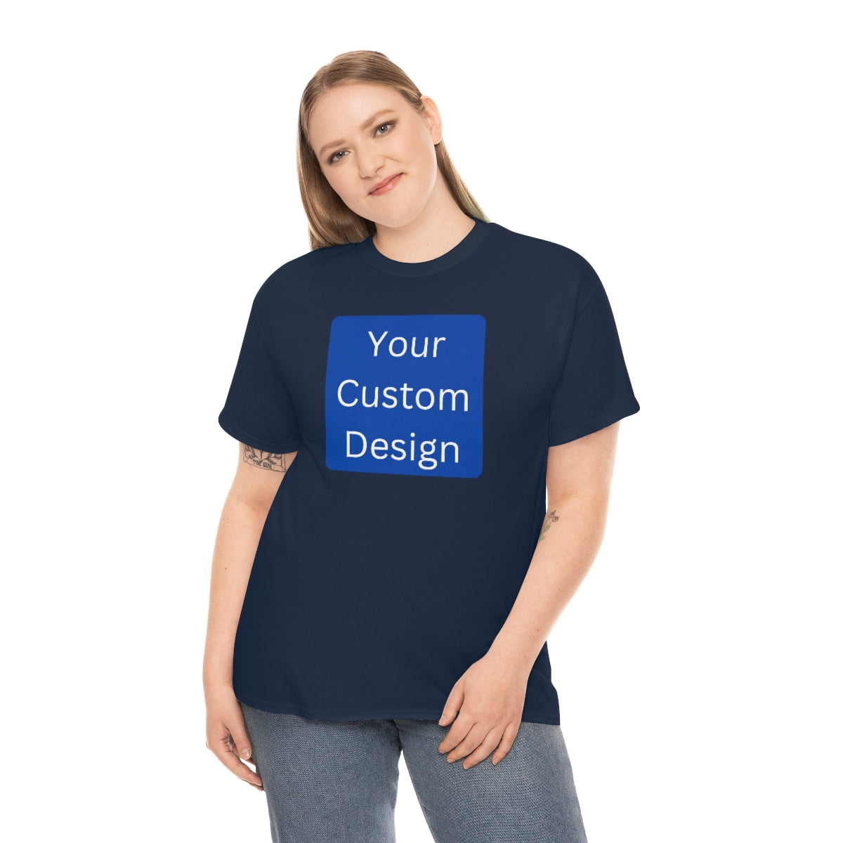 Unisex Heavy Cotton Tee (Front and Back Design)