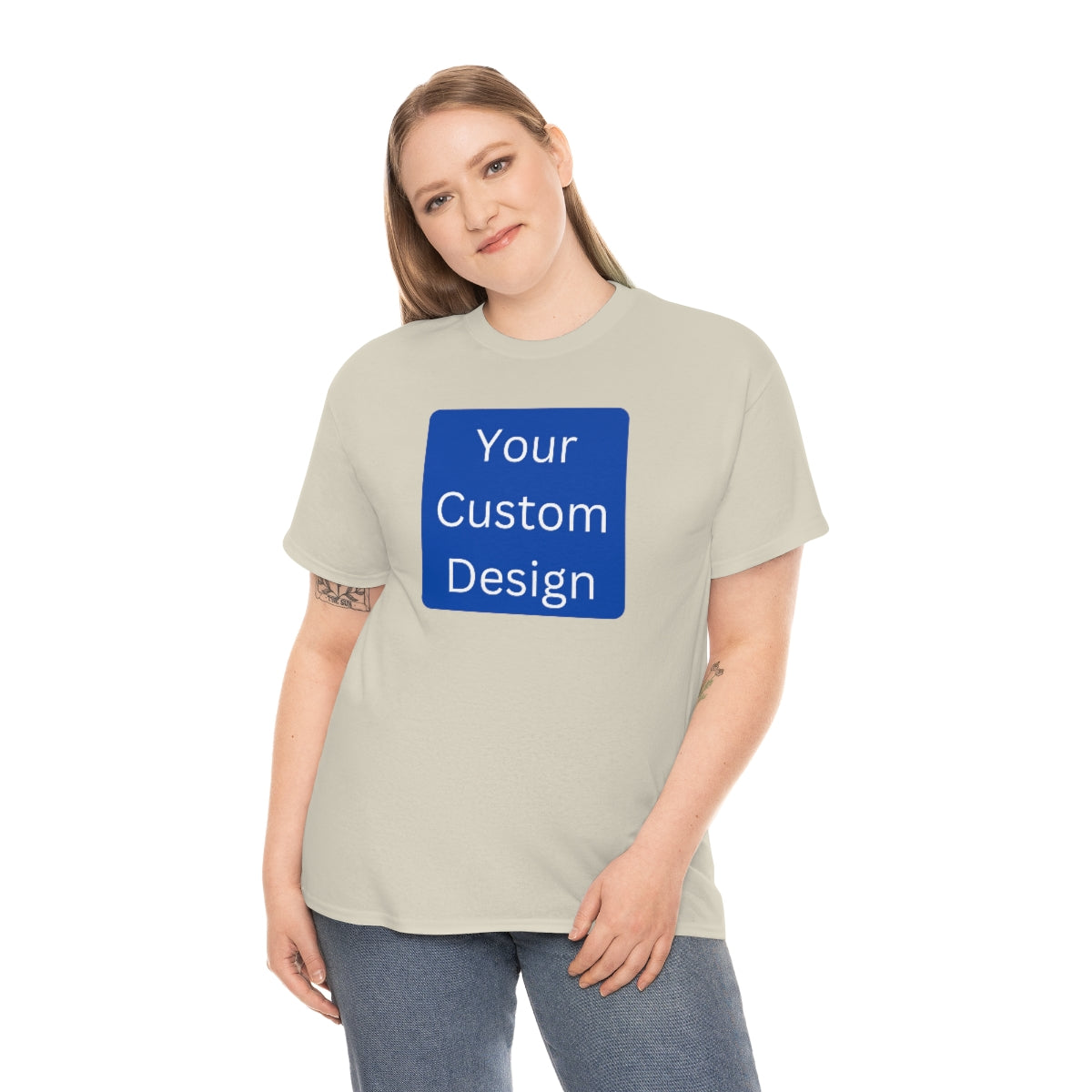 Unisex Heavy Cotton Tee (Front and Back Design)
