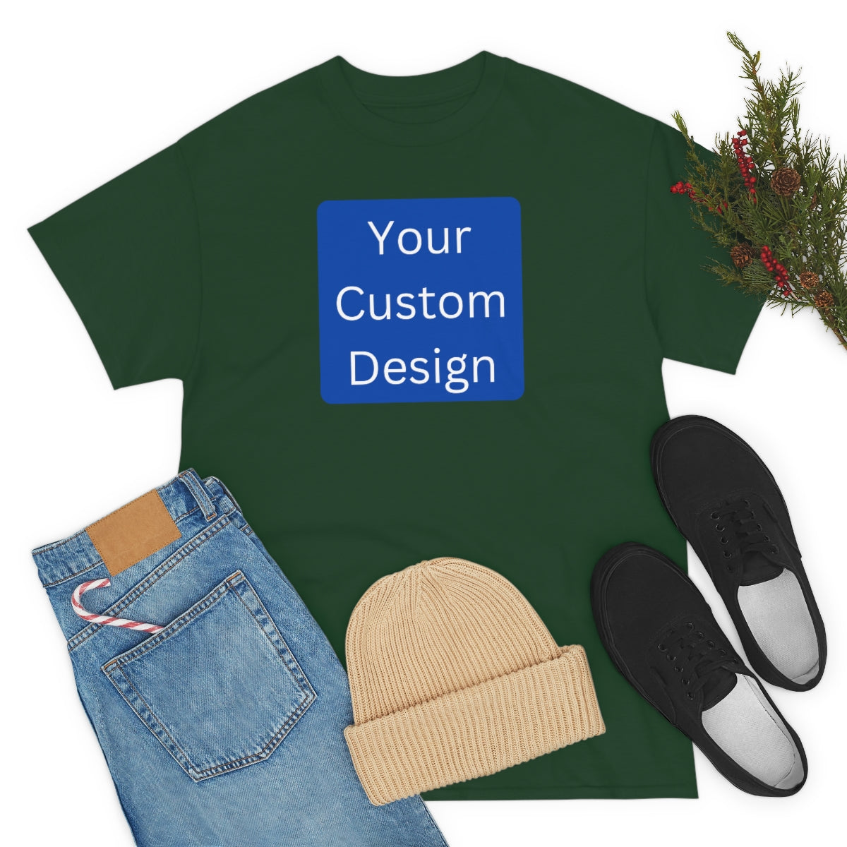 Unisex Heavy Cotton Tee (Front Design Only)