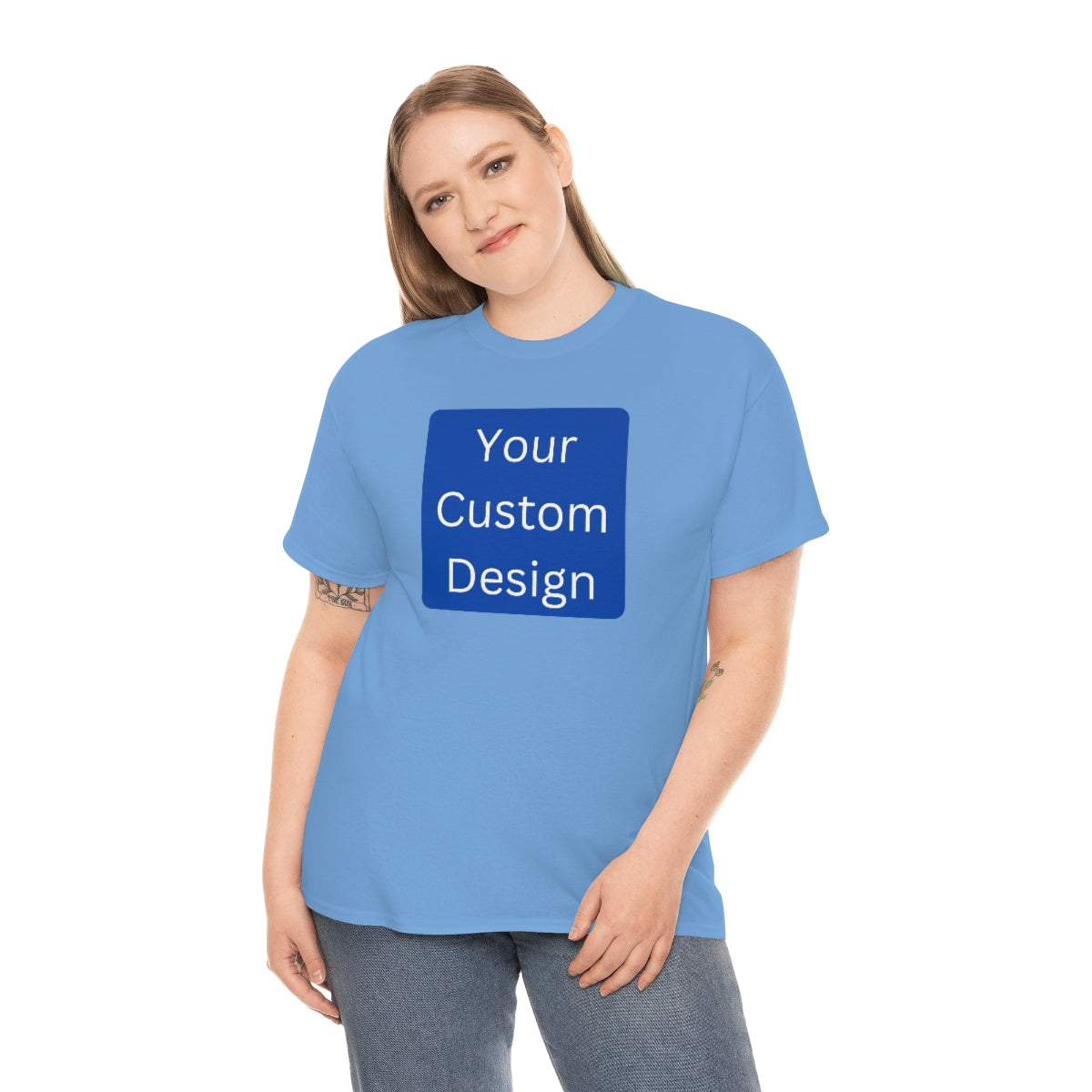 Unisex Heavy Cotton Tee (Front and Back Design)