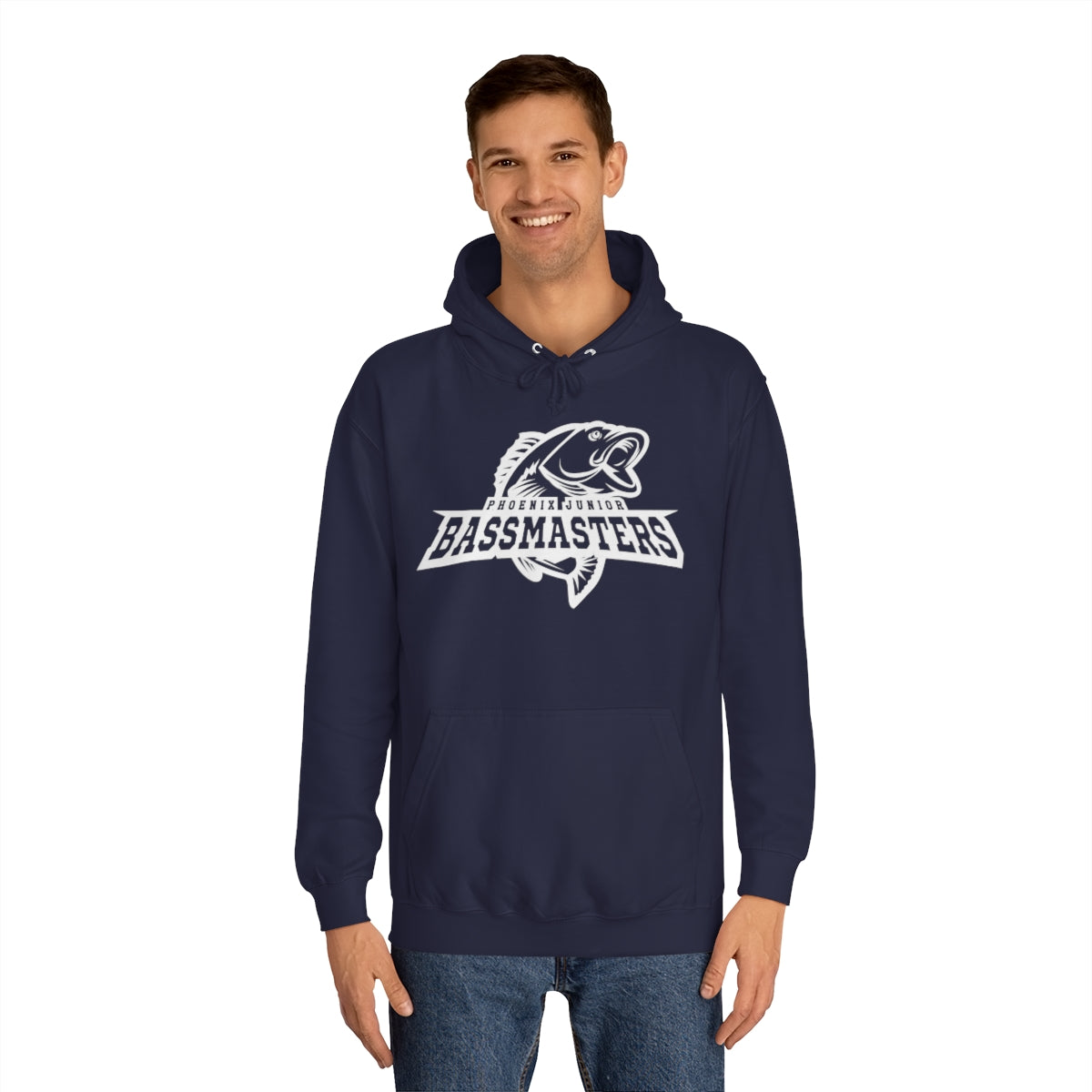 Junior Bassmasters Adult Hoodie - White Logo