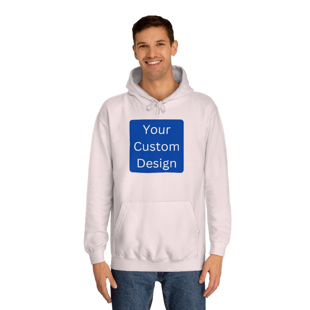 Unisex College Hoodie - Customization (Front & Back Designs)