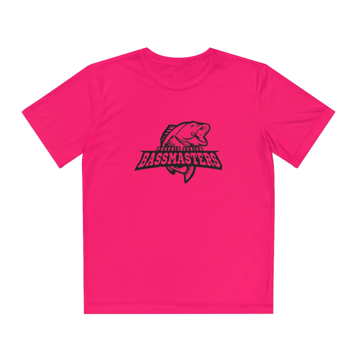 Junior Bassmasters Youth Dry Fit Tee - Black Logo