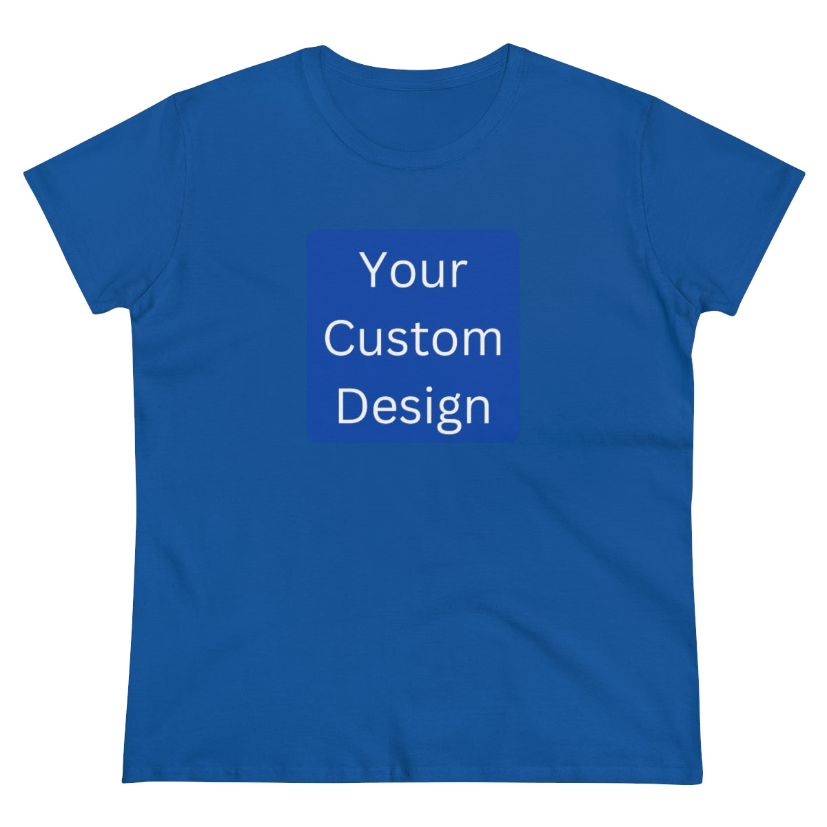 Women's Midweight Cotton Tee (Front Design Only)