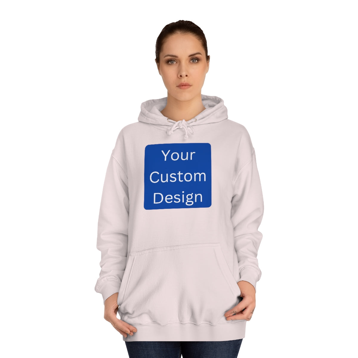 Unisex College Hoodie - Customization (Front & Back Designs)